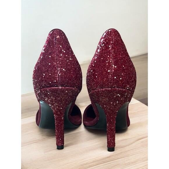 Coach A4536 Camille Suede Glass Glitter Pump Size 9M - Picture 4 of 9